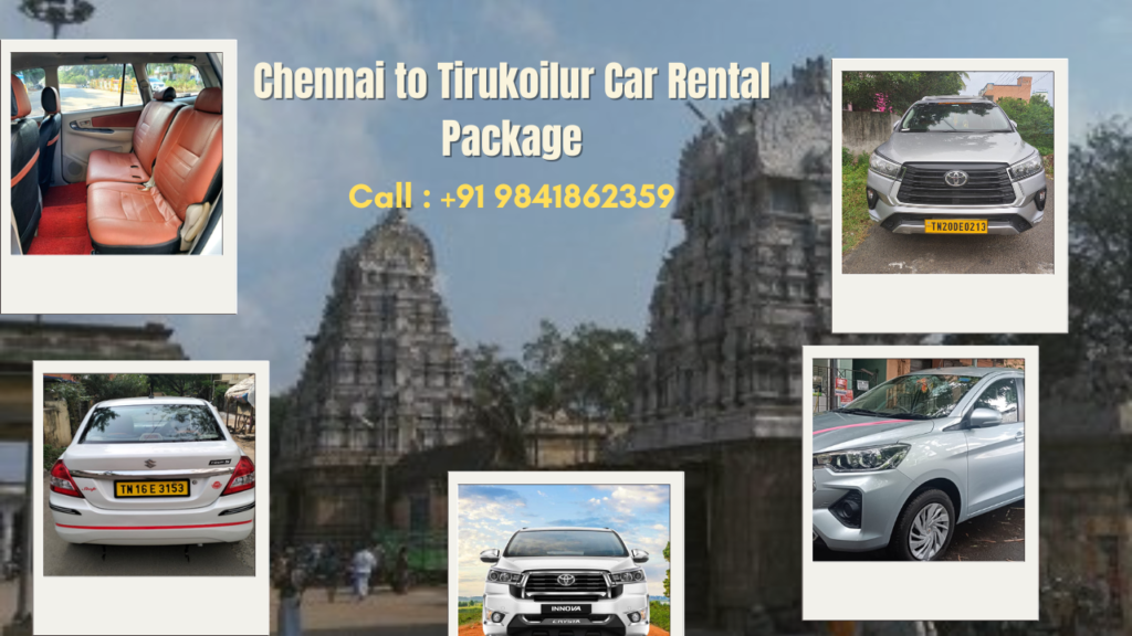 Chennai to Tirukoilur Car Rental