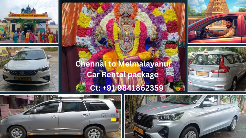 Chennai to Melmalayanur Car Rental package 