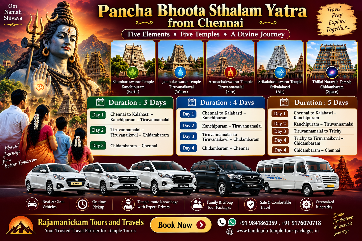 Pancha Bhoota Sthalam Yathra Pancha Bhoota Sthalam Yathra